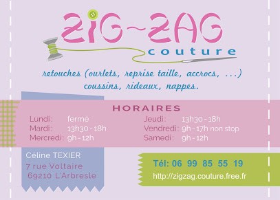 Zig-Zag Couture, Couturier à L'Arbresle