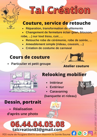 Tal Création, Couturier à Saint-Maximin-la-Sainte-Baume