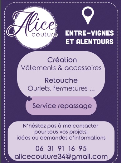 ALICE COUTURE, Couturier à Lunel