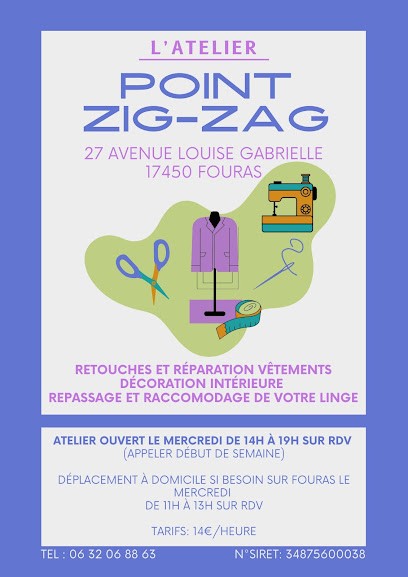 Atelier Point Zig-Zag, Couturier à Fouras