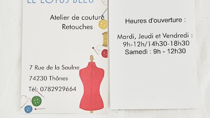 Le Lotus Bleu, Couturier à Thônes