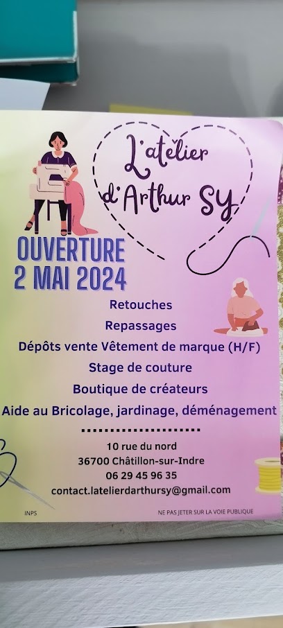 L' Atelier D'arthur Sy, Couturier à Châtillon-sur-Indre