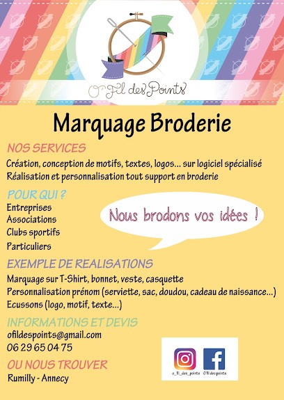 O'Fil Des Points, Service de Broderie à Saint-Félix